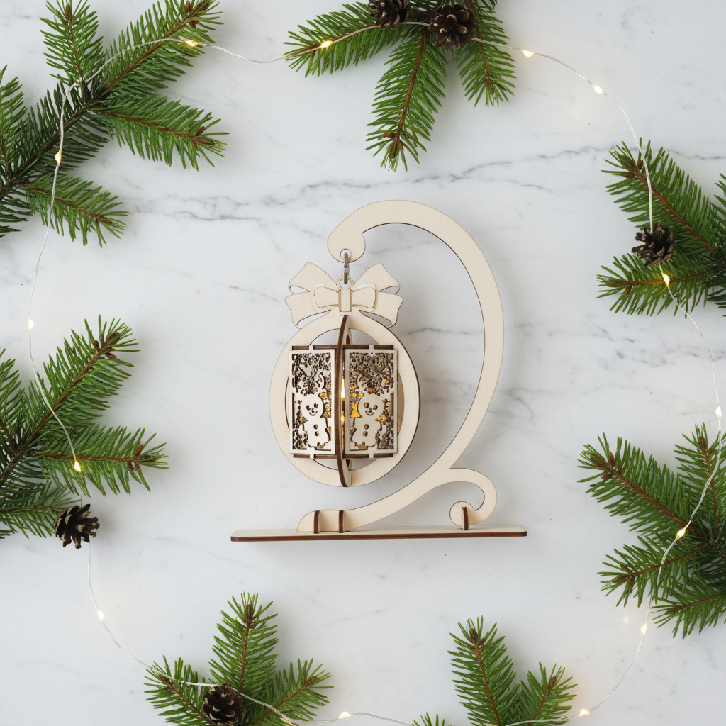 Flatlay - stativ til julekugler