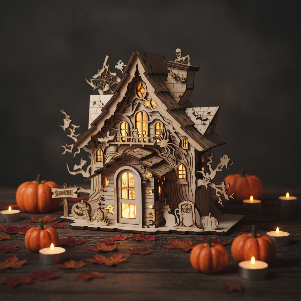 Halloween spøgelseshus annoncebillede